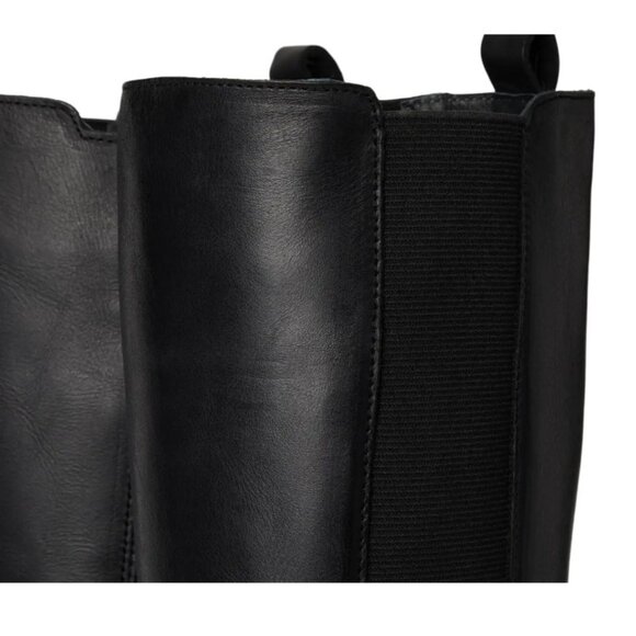 MIZ MOOZ LOREN TALL BOOTS SIDE ZIP SIDE GORE BLACK 37EU / 7US NEW # Z-145 - Picture 6 of 7